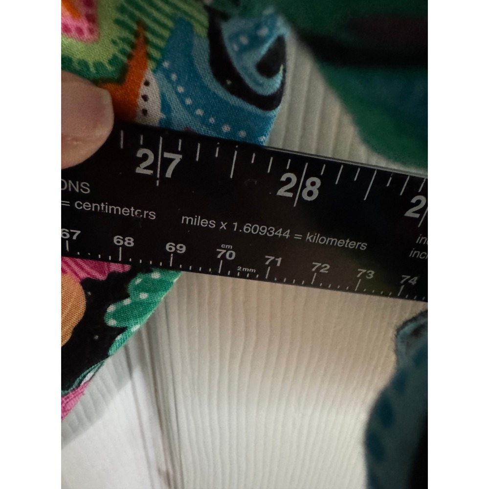 Ulla Popken Tunic Top Women 24/26 Colorful Floral Boho Empire Waist Artsy Summer - Picture 5 of 8